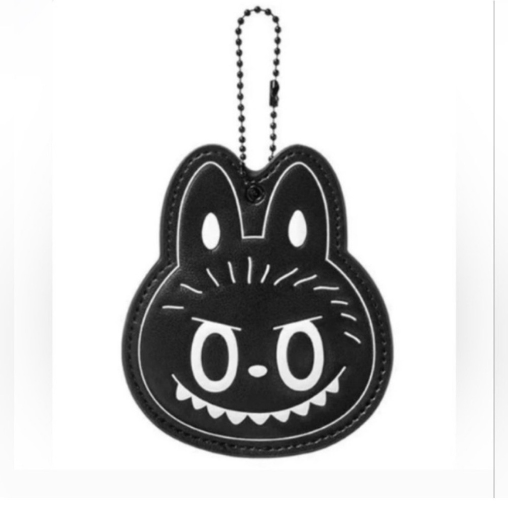 10th Anniversary- Black & White- Labubu Mirror Keychain {LIMITED} -NIB